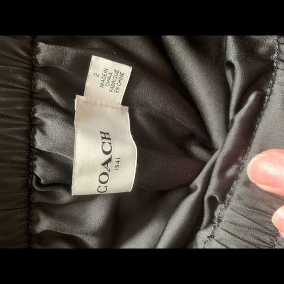 NWOT! Coach leather tie up skirt🎁 - Picture 7 of 14